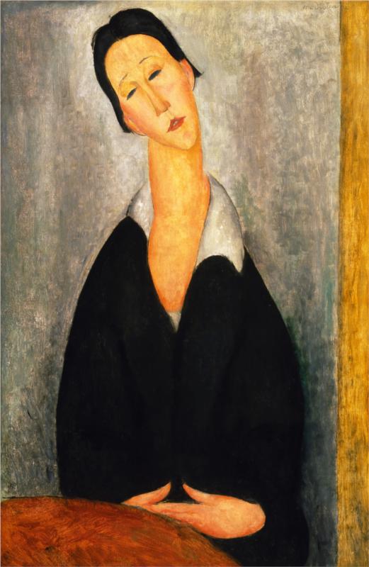 Portrait of a Polish Woman - Amedeo Modigliani Paintings